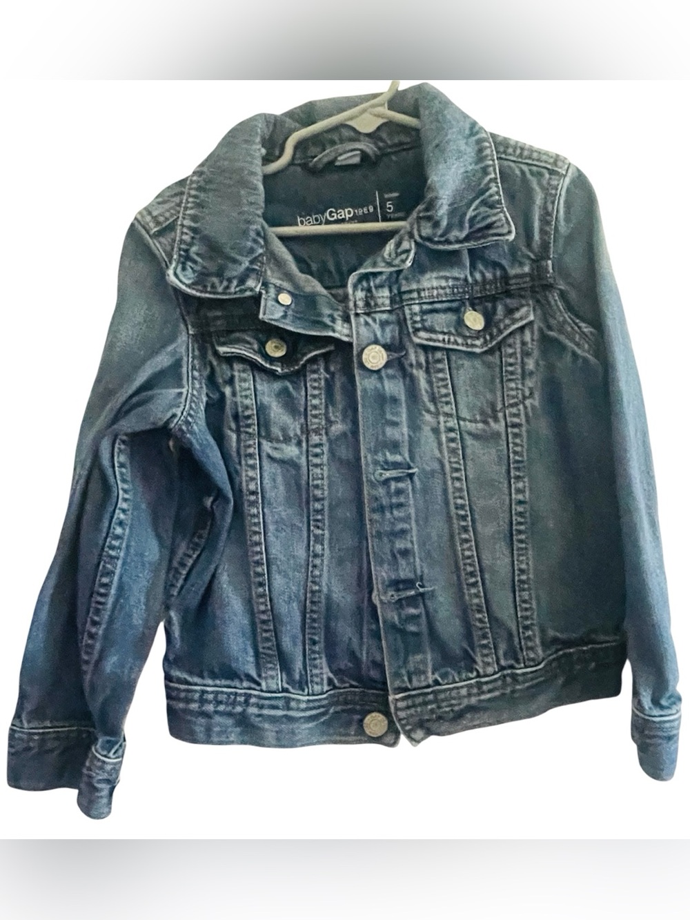 babyGap 1969 Girls Denim Jacket Size 5 Classic Dark Wash Jean Jacket